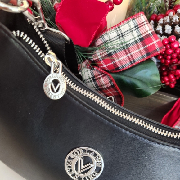 Valentino Orlandi Black Crossbody Shoulder Bag! New! Stunning! - Picture 11 of 13